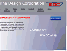 Tablet Screenshot of marinedesigncorp.com